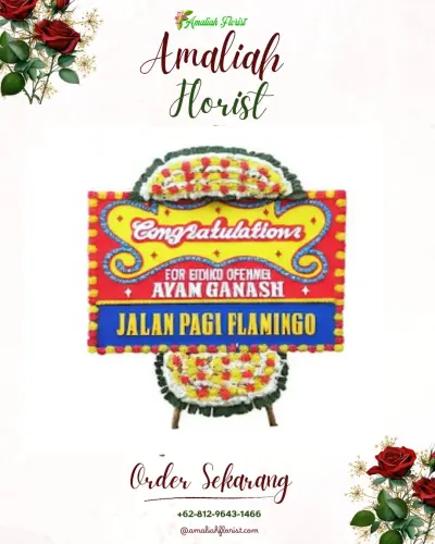 Bunga Papan Congratulation di Belanga